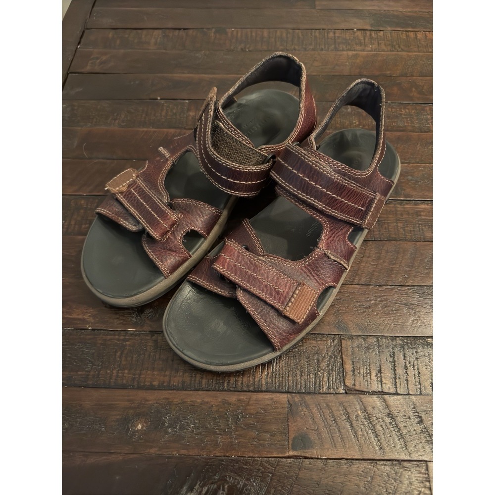 CLARKS UNSTRUCTURED TREK PART MEN'S Brown SANDALS SIZE 8 US Collection